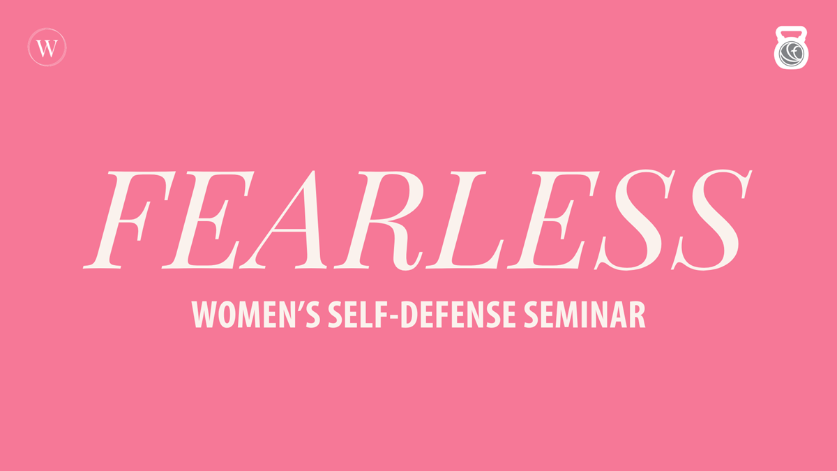 HFBC Event Artwork: Fearless: Women's Self-Defense Seminar